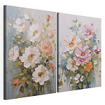 Modularer Leinwanddruck Blumenbild auf Leinwand