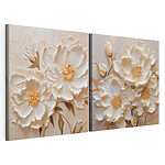Modularer Leinwanddruck Blumenbild auf Leinwand