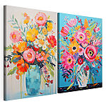 Modularer Leinwanddruck Collage aus Blumenbildern