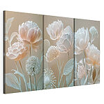 Modularer Leinwanddruck Blumen-Collage