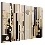 Modularer Leinwanddruck Kunstcollage mit verschiedenen Formen und Farben