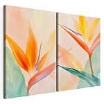Modularer Leinwanddruck Blumen-Collage