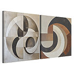 Modularer Leinwanddruck Zwei Kunstwerke